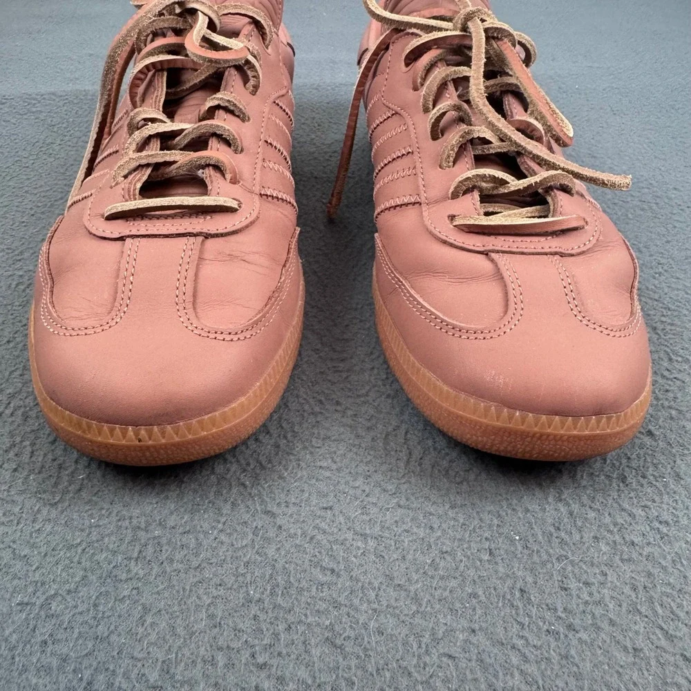 Adidas Humanrace Samba Mens 8.5 Terracotta Pharrell Williams IE7290 Leather Gum